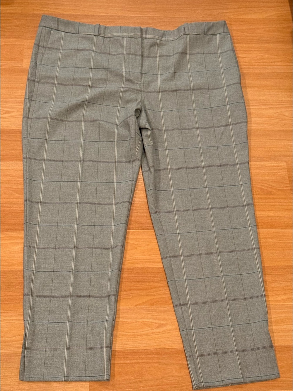 BOSS by Hugo Boss NWT C_Tachy Windowpane Plaid Trousers Pants Size 16